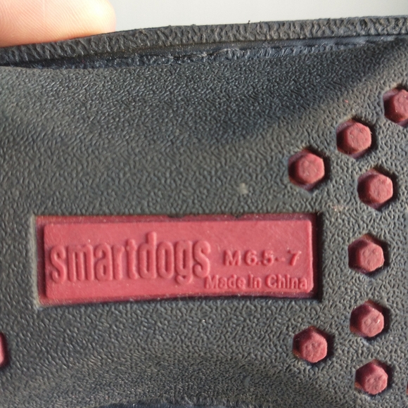 Smart Dog Red Black Flip Flops Size 6.5 - 7 - Picture 5 of 5